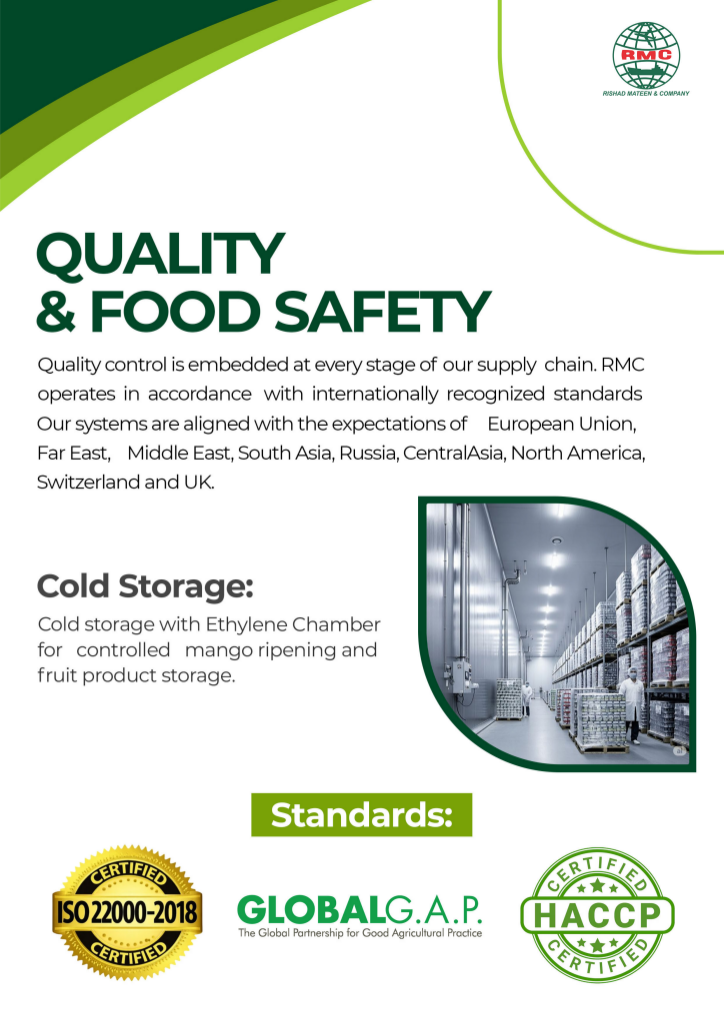 RMC quality control and cold storage